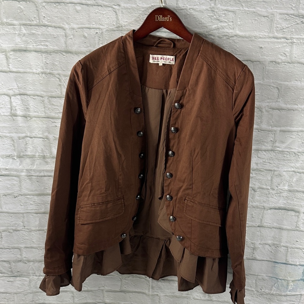 Free People Chocolate Brown Blazer